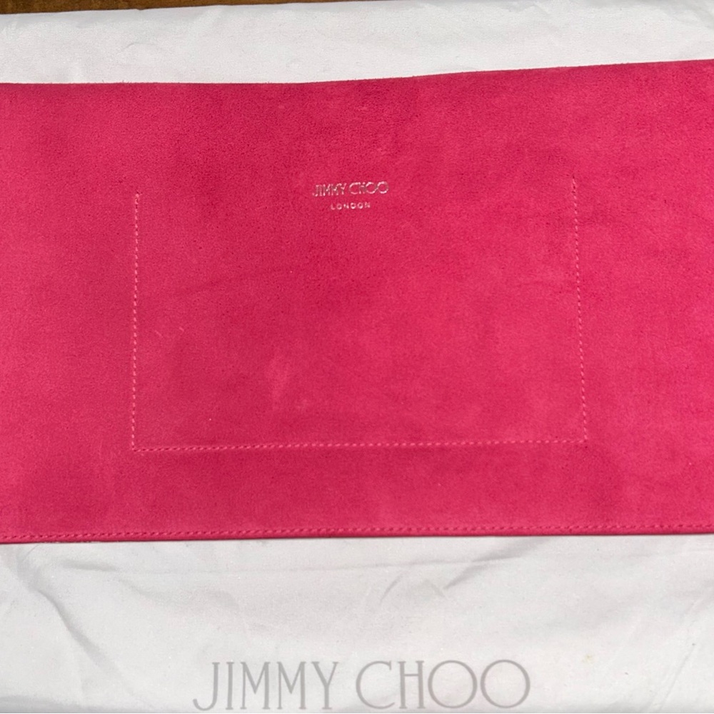 Jimmy Choo Fuchsia Lauren Clutch